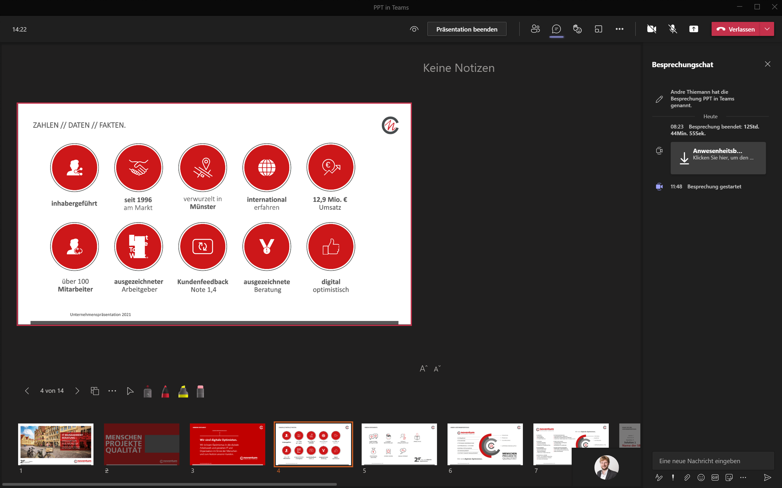 PowerPoint Präsentation aus Sicht des Vortragenden